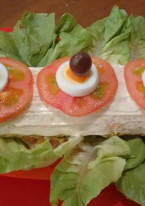 Una foto de Pionono salado con atún