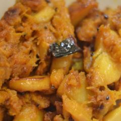 A picture of Aloo Ki bhujiya.