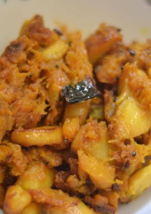 A picture of Aloo Ki bhujiya.