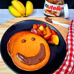 A picture of Eggless Banana Pancake with wheat flour.