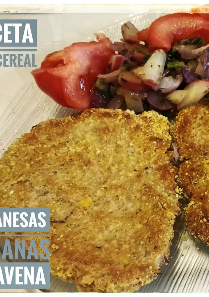 Una foto de Milanesas de Avena Veganas
