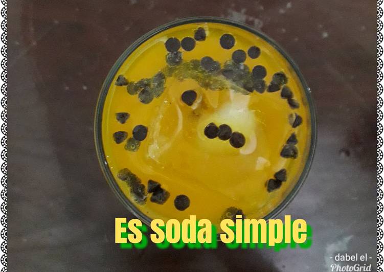 Resep Es soda simple Anti Gagal