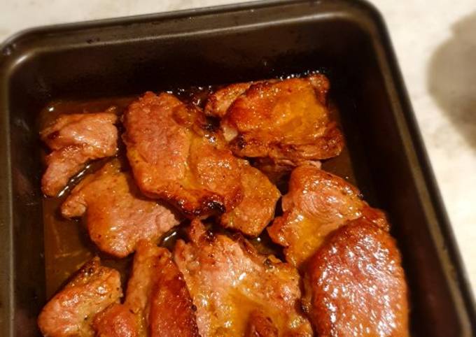 Carne de Cerdo en Salsa Naranja Agridulce Receta de Jose Antonio Mendoza  Machado- Cookpad