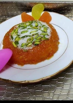 صورة لوصفة حلاوة جزرية😋🥕🥥