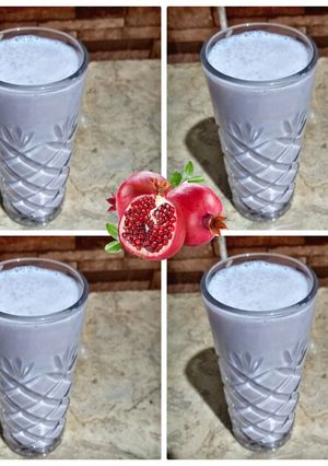 صورة لوصفة عصير الرمان.💙 💙Pomegranate juice