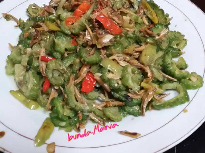 Resep Tumis pare teri pedas Anti Gagal