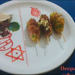 A picture of Maggi Cheese Wrapped Kathi Kebabs.