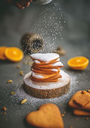 A picture of Orange and cardamom biscuits.