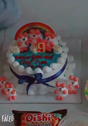 Hình của món Kem tươi của bánh bông lan.