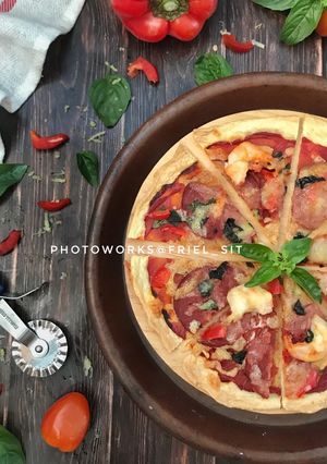 Foto resep Prata cheese bread pizza 🍕