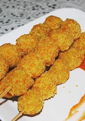 Foto resep Sate bakso goreng