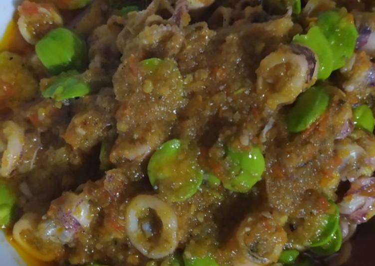 Resep Cumi pete sambal rawit yang Lezat