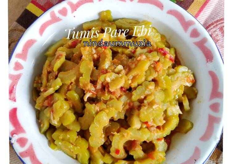 Bagaimana Membuat Tumis Pare Ebi, Lezat Sekali