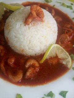 صورة لوصفة روز بالكروفات صلصة حمرة🦐😋🦐