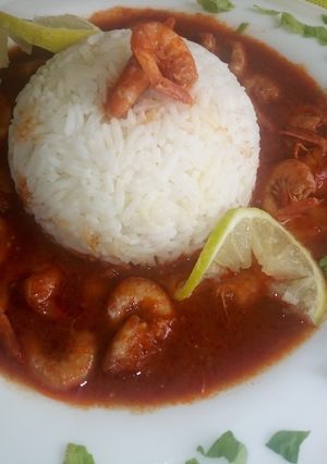 صورة لوصفة روز بالكروفات صلصة حمرة🦐😋🦐