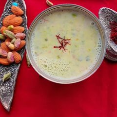 A picture of Saffron Masala Milk.