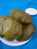 Palak (spinach) puri
