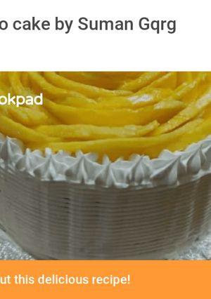 A picture of Mango cake.