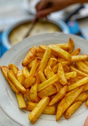 Hình của món Khoai Tây Chiên Lắc Bột Phô Mai.