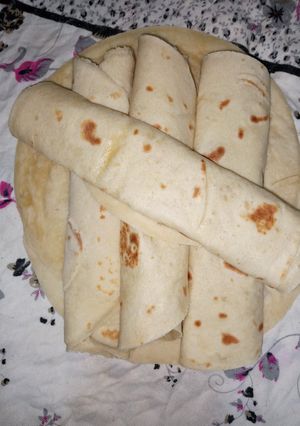 صورة لوصفة 🌺👌خبز التورتيلا ولا أروع👌🌺