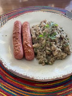 Una foto de Risotto de champiñones