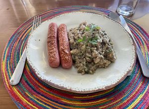 Una foto de Risotto de champiñones