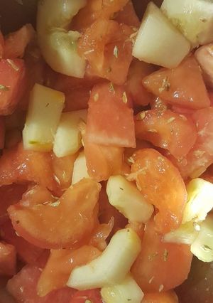 Foto de Salada de Tomate, Pepino e Melancia