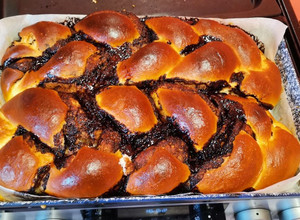 Fonott kakaós kalács recept fotója
