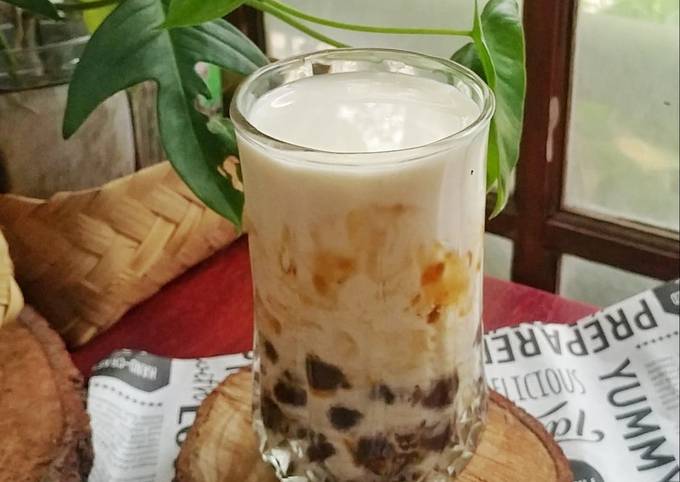 Langkah Mudah untuk Membuat 14. Boba Brown Sugar Milk (Xi Fu Tang) yang Lezat