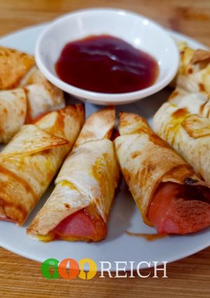 Una foto de Falsos mini croissants con tortillas de trigo o maíz en 5 minutos