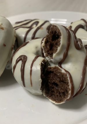 Una foto de Donetes de chocolate blanco
