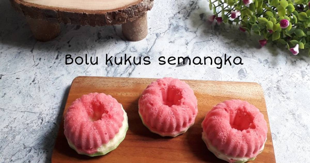 Resep Bolu Kukus Semangka 1 Telur Oleh Mama Fathan Cookpad