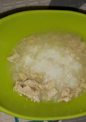 Foto resep Bubur Labu Tim dengan Ayam Tempe Santan