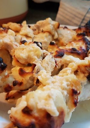 A picture of Creamy cheesy kabab.