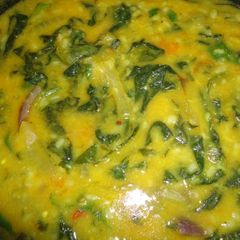 A picture of Spinach Dal.