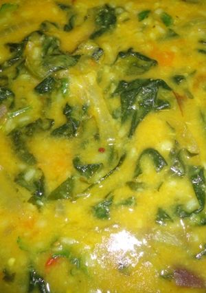A picture of Spinach Dal.