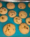 Crumbl cookies con chips y pistachos
