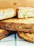 Carrozzine con pane bianco, stracchino e zucchine