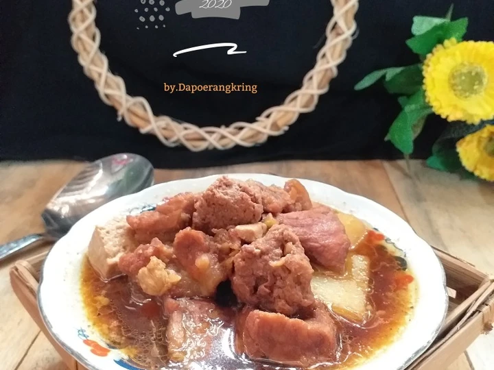 Cara Mudah Menyiapkan Resep 13.81 Semur Daging Sapi + tahu &amp;amp; kentang yang Lezat Anti Ribet, Menggugah Selera