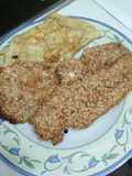 Filetes de pollo rebozados en avena