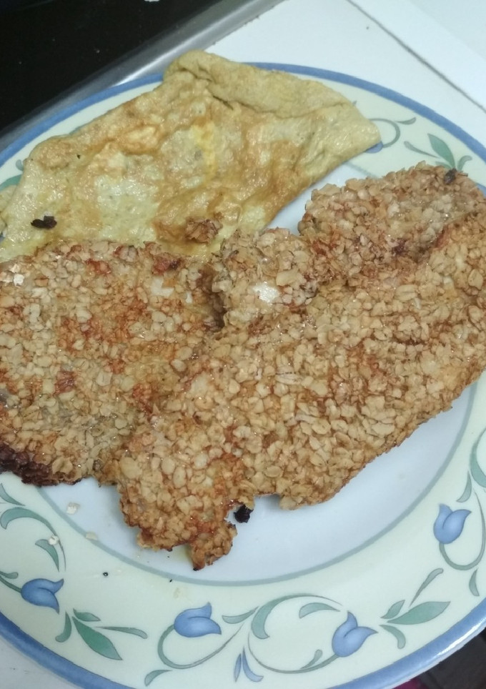 Una foto de Filetes de pollo rebozados en avena