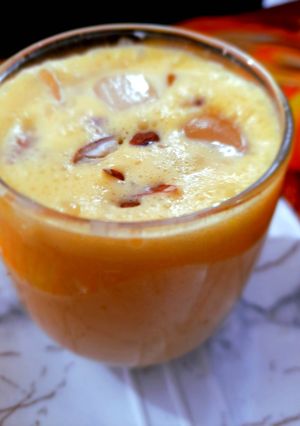 A picture of Orange Lassi.