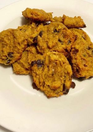A picture of Low Carb (Keto-Friendly) Pumpkin Chocolate Chip Cookies.