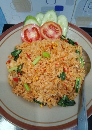 Foto resep Nasi goreng bumbu ulek simpel