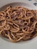 Linguine al pesto di radicchio e noci