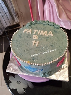 A picture of Fondant butter icing cake.