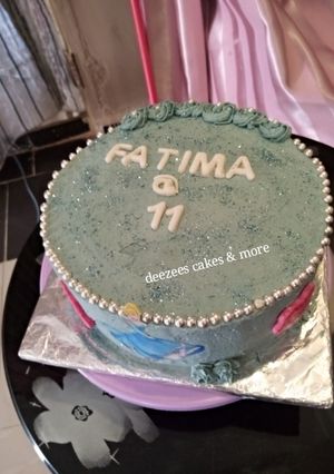 A picture of Fondant butter icing cake.