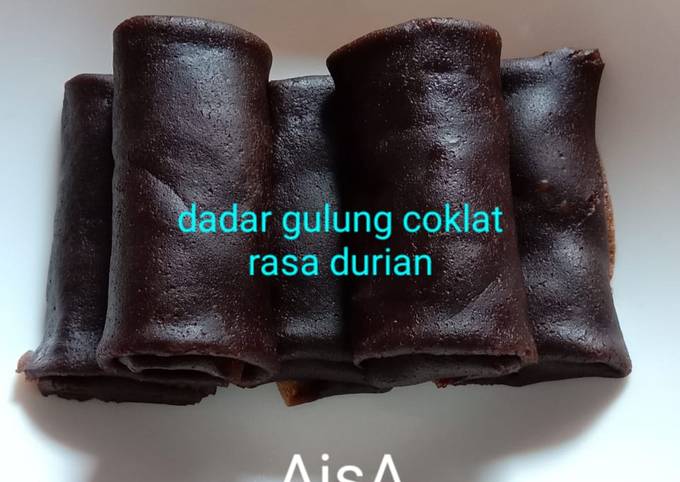 #37 Dadar Gulung Coklat Rasa Durian