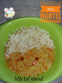 Foto resep OatMeal mix jagung wortel - MPASI