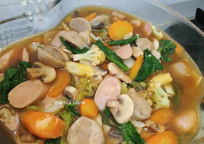 Resep Cap cay kuah Anti Gagal